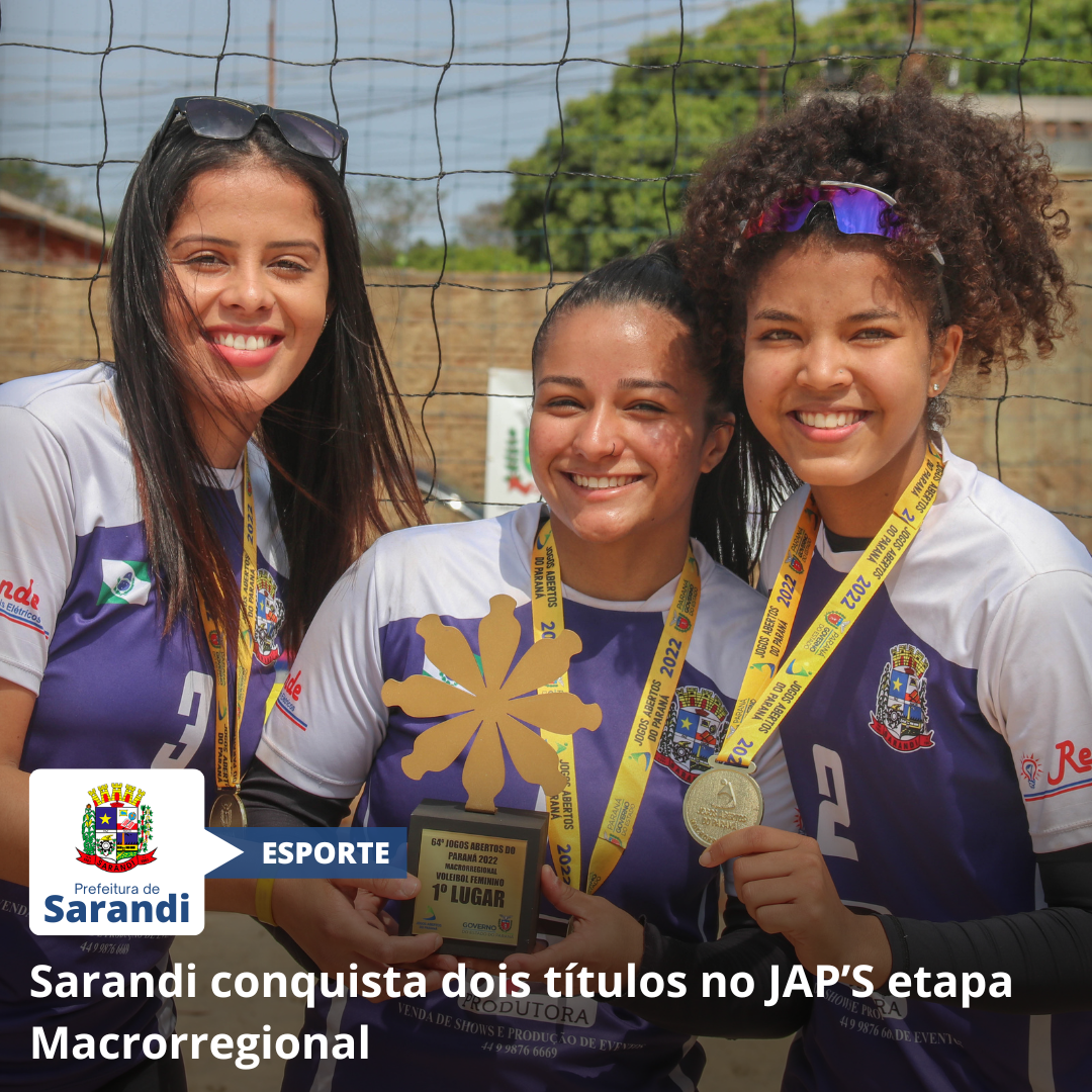 Sarandi conquista dois títulos no JAP’S etapa Macrorregional